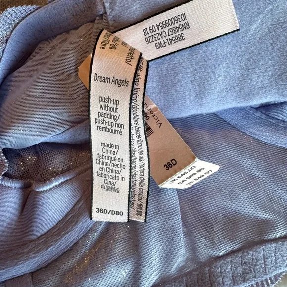 Victoria's Secret Lavender Lace Underwire Bra with Crystal Accents - Picture 4 of 4